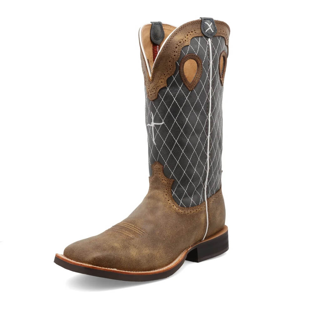 Twisted X Mens 14" Ruff Stock Boots Bomber & Blue - MRS0027