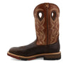Twisted X Mens Cell-Stretch 12" Western Work Boots Smokey Chocolate - MXBAW02