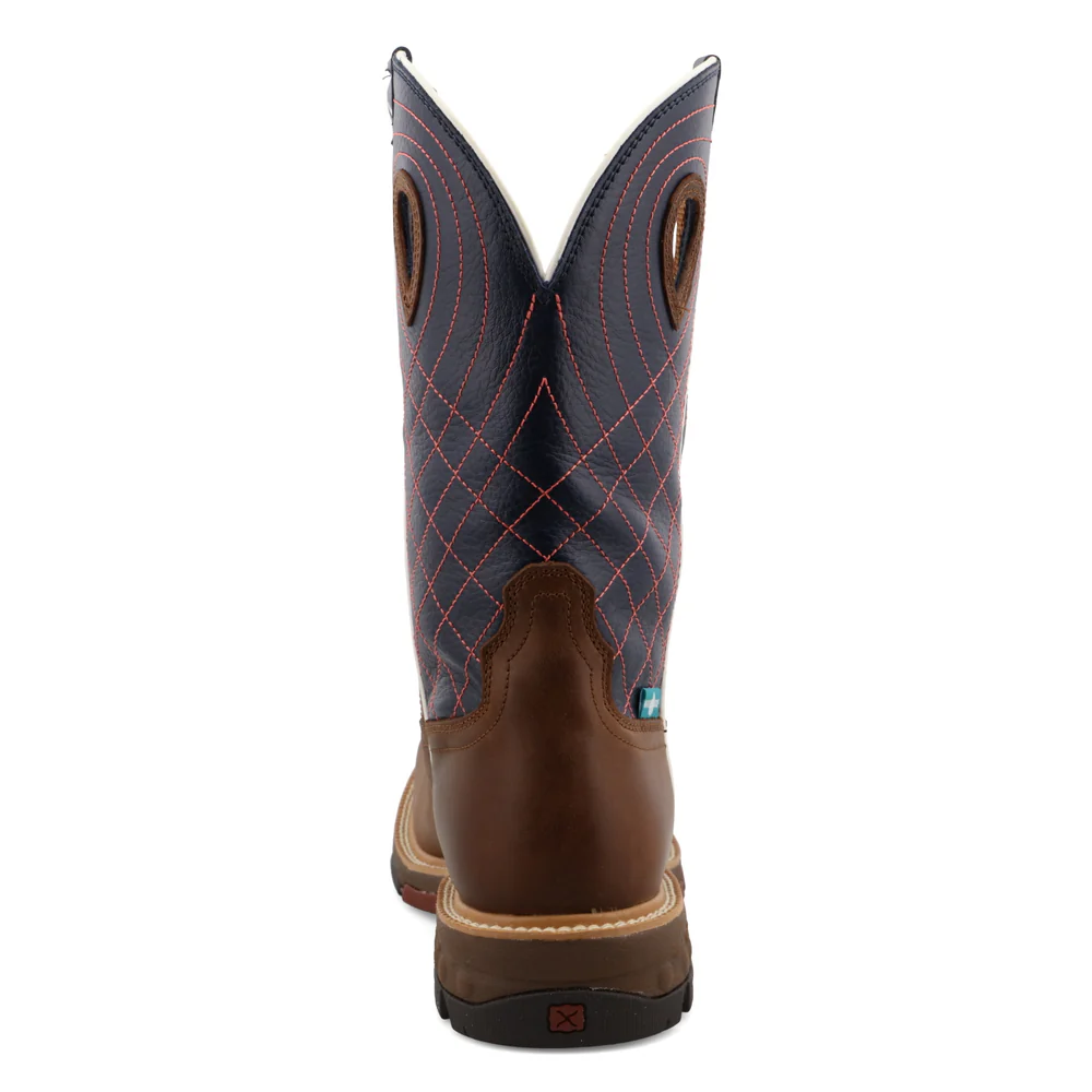 Twisted X Mens Cellstretch 12" Leather Boots Mocha