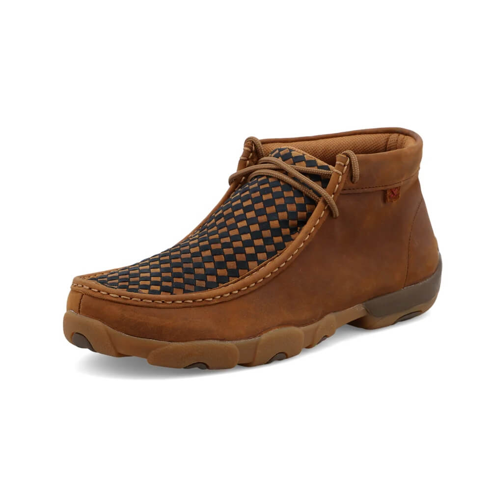 Twisted X Mens Chukka Driving Moc Shoes Brown - MDM0057