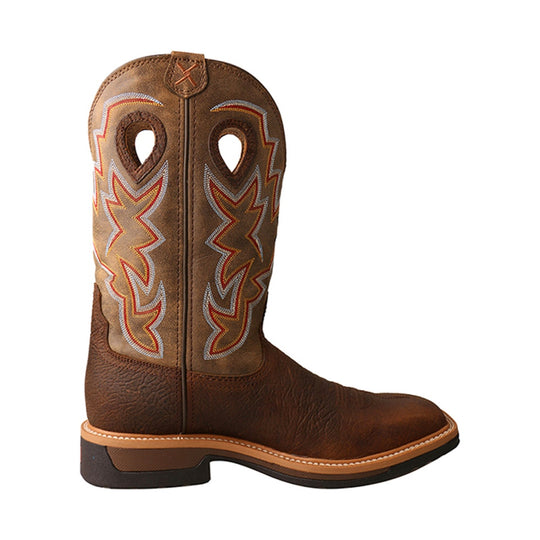 その他 W Twisted X Mens Lite Western Work Boots | Taupe Brown