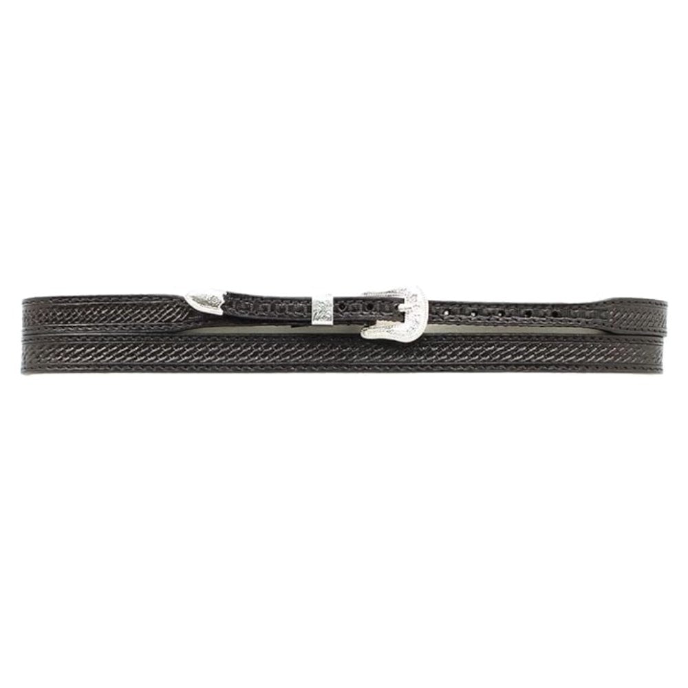 Twister Basketweave Tooling Leather Hatband - 02346-01