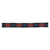 Twister Beaded Black Red Aztec Hatband - 0272701