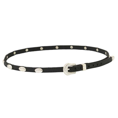 Twister Black & Silver Oval Concho Hatband - 02374-01