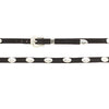 Twister Black & Silver Oval Concho Hatband - 02374-01