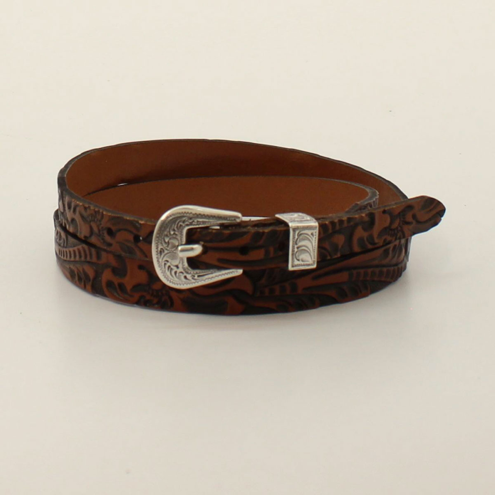Twister Brown Floral Tooling Hatband - 0275102
