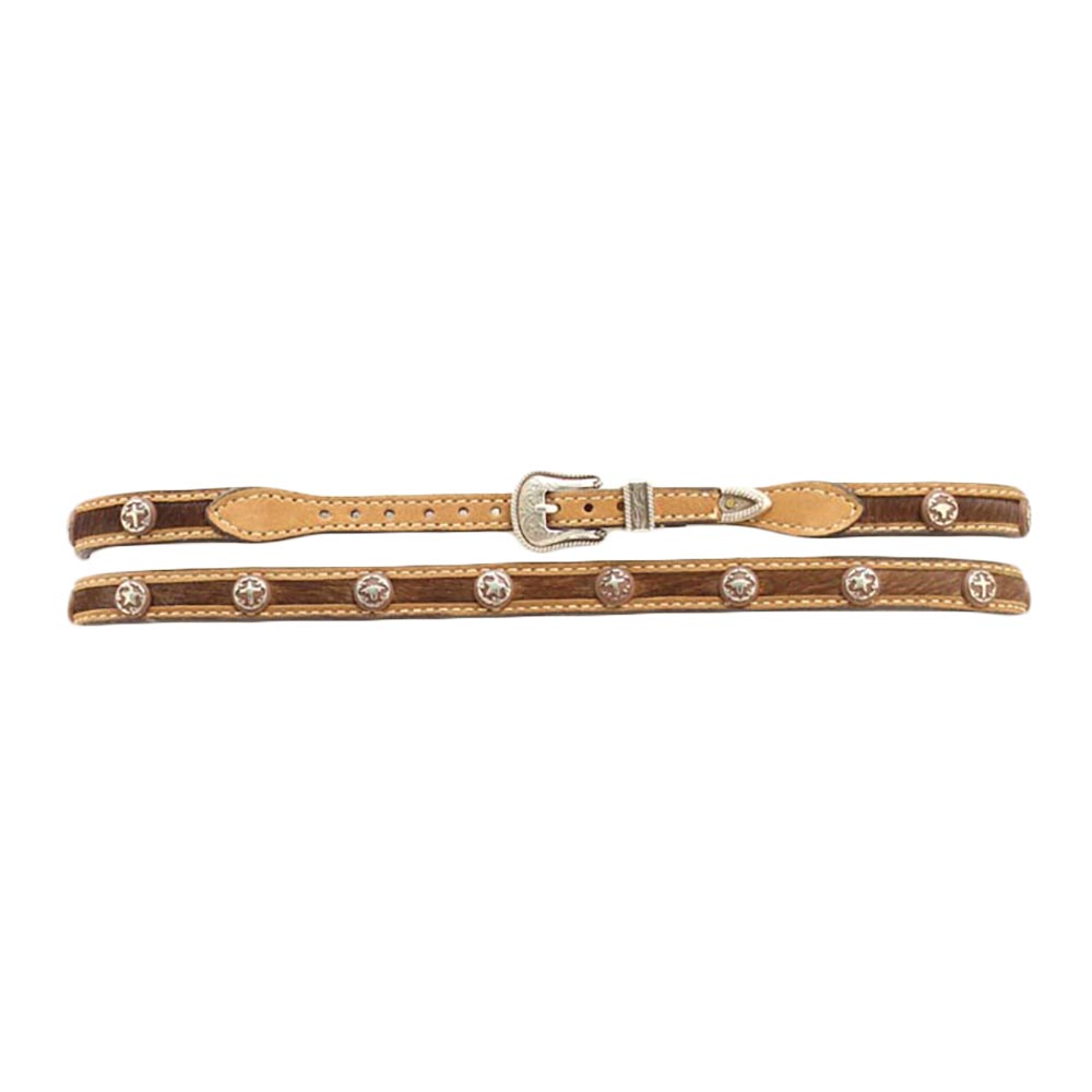 Twister Calf Hair-On Hide Leather Hatband - 02650-44