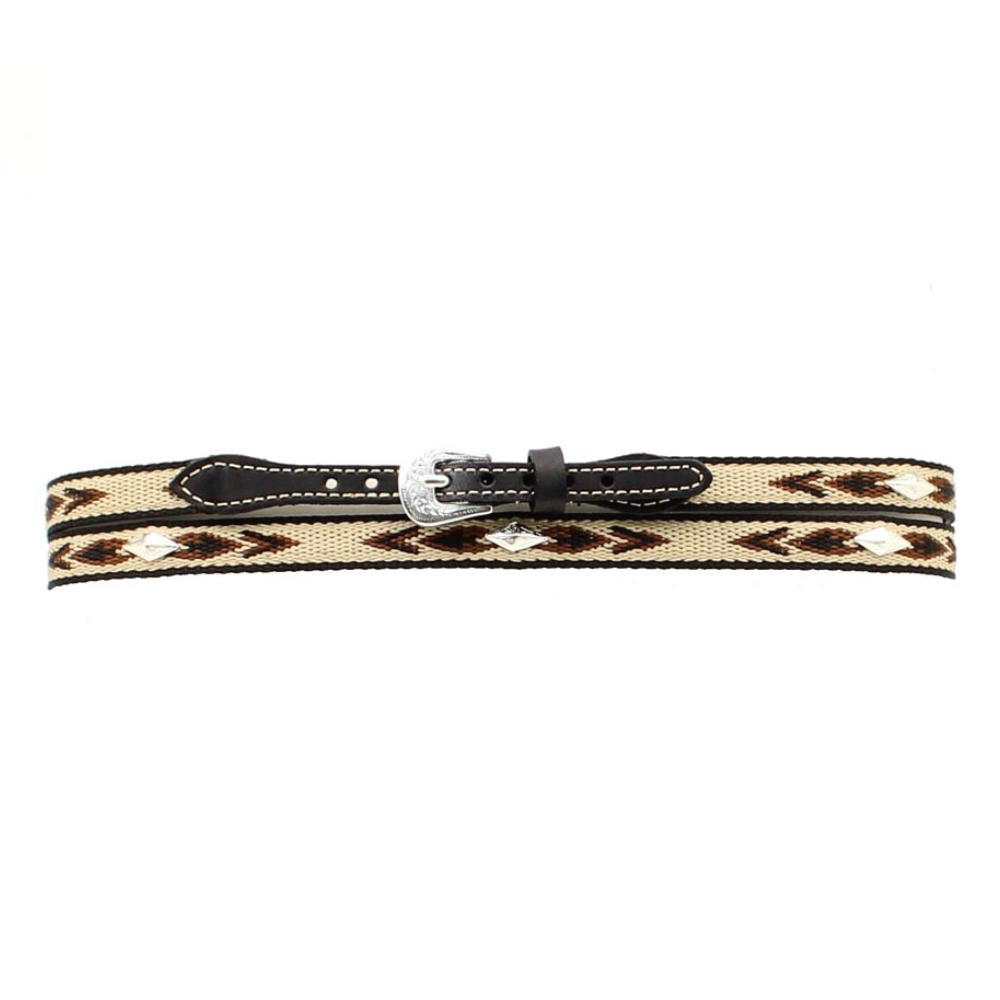 Twister genuine leather hatband