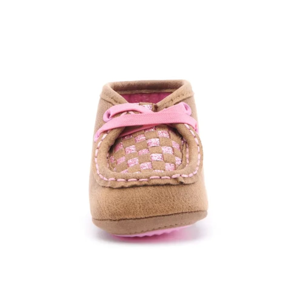 Twister Infant Pink Glitter Moc Shoes (Sizes: 0 - 4) - 4426230