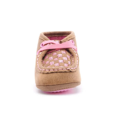 Twister Infant Pink Glitter Moc Shoes (Sizes: 0 - 4) - 4426230