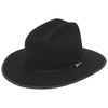 Twister Mens 3X Troubadour Felt Hat Black - T7550201