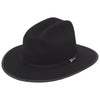 Twister Mens 3X Troubadour Felt Hat Black