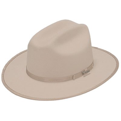 Twister Mens 3X Troubadour Felt Hat Silverbelly