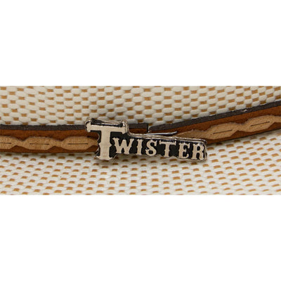 Twister Mens Bangora Ivory/Tan Straw Hat - T71824