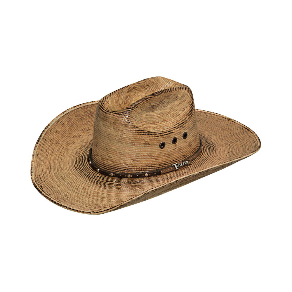 Twister Mens Fired Palm Straw Hat - T65206