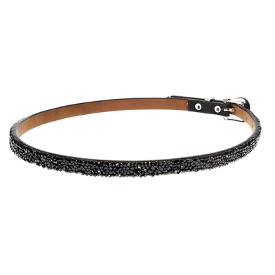 twister sparkle black hatband 