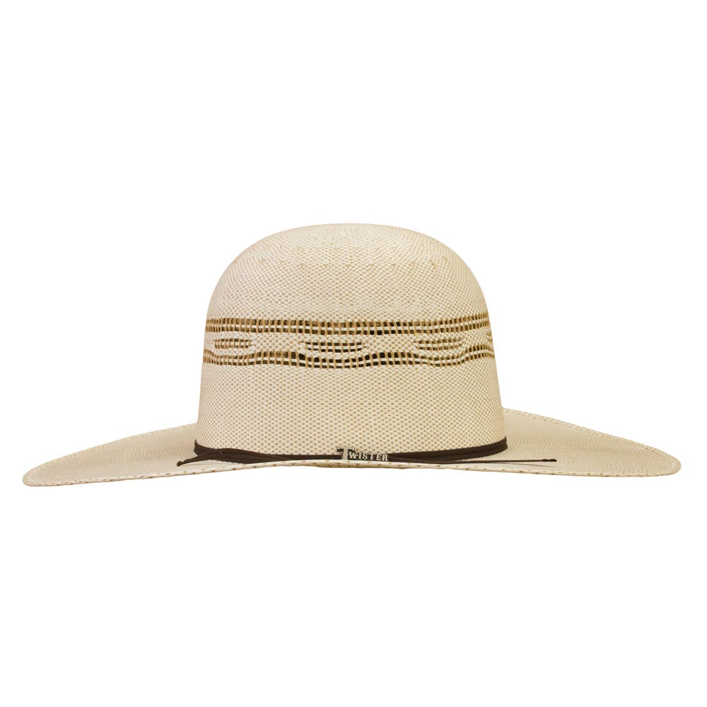 Twister Mens Rounded Crown Straw Hat