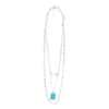 West & Co. Womens Arrow Layered Chain Necklace Silver - N1265BS