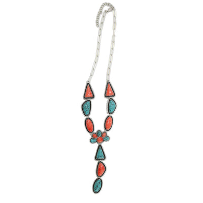 West & Co. Womens Concho Lariat Necklace