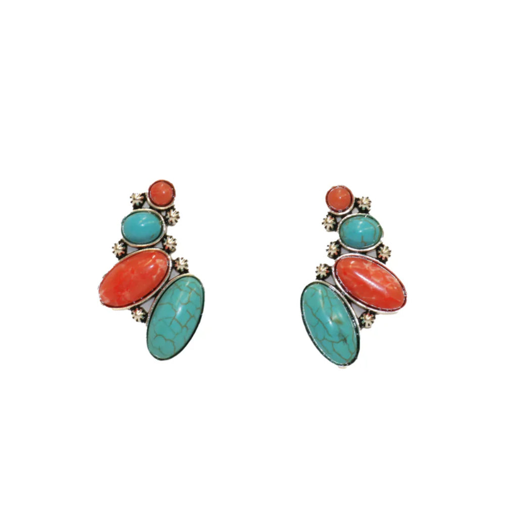 West & Co. Womens Descending Post Earrings