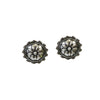 West & Co. Womens Silver Concho Earrings