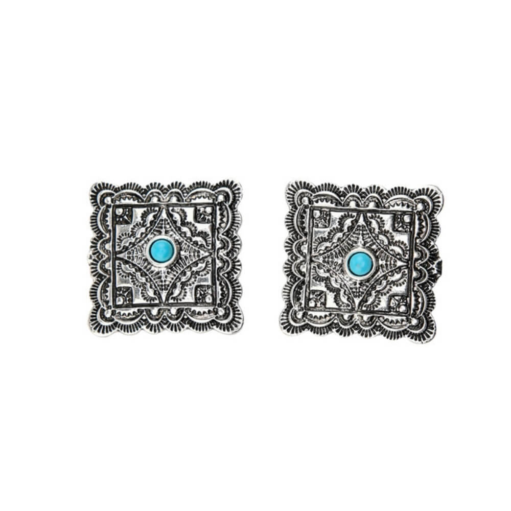 West & Co. Womens The Guymon Earrings Silver