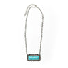 West & Co. Womens Turquoise Bar Necklace