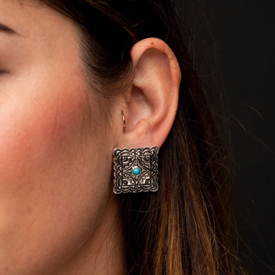 West & Co. Womens The Guymon Earrings Silver - E821