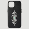 Wrangler Apple iPhone 15 Leather Embroidery Case Black - LW/3001BK15