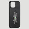 Wrangler Apple iPhone 15 Leather Embroidery Case Black - LW/3001BK15