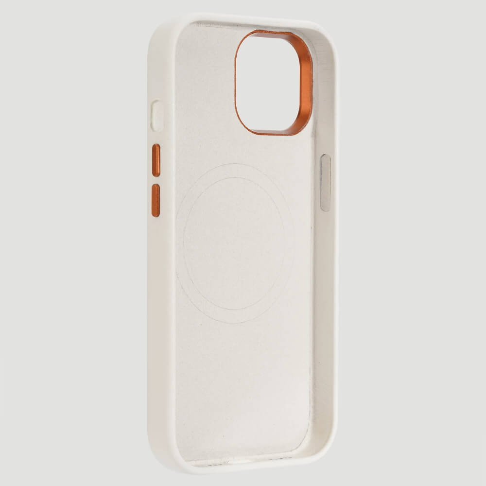 Wrangler Apple iPhone 15 Leather Embroidery Case White - LW/3001WT15