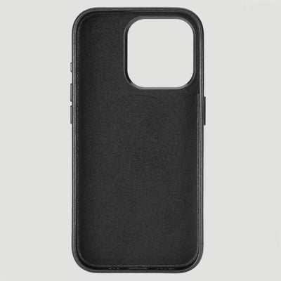 Wrangler Apple iPhone 15 Pro Leather Embroidery Case Black - LW/3001BK15PRO