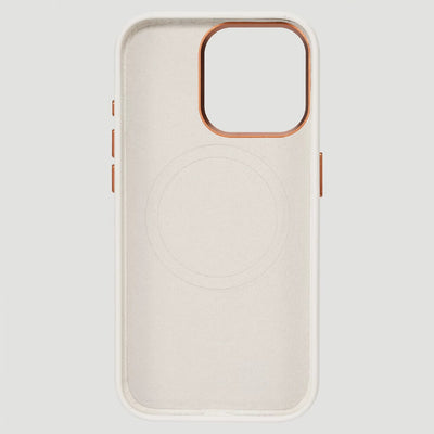Wrangler Apple iPhone 15 Pro Leather Embroidery Case White - LW/3001WT15PRO