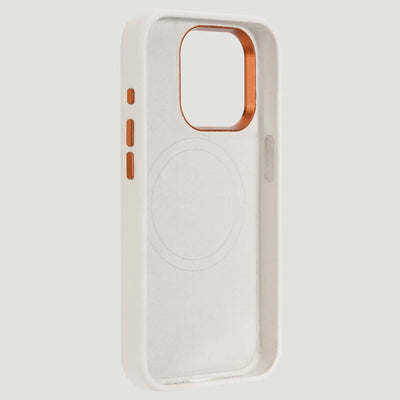 Wrangler Apple iPhone 15 Pro Leather Embroidery Case White - LW/3001WT15PRO