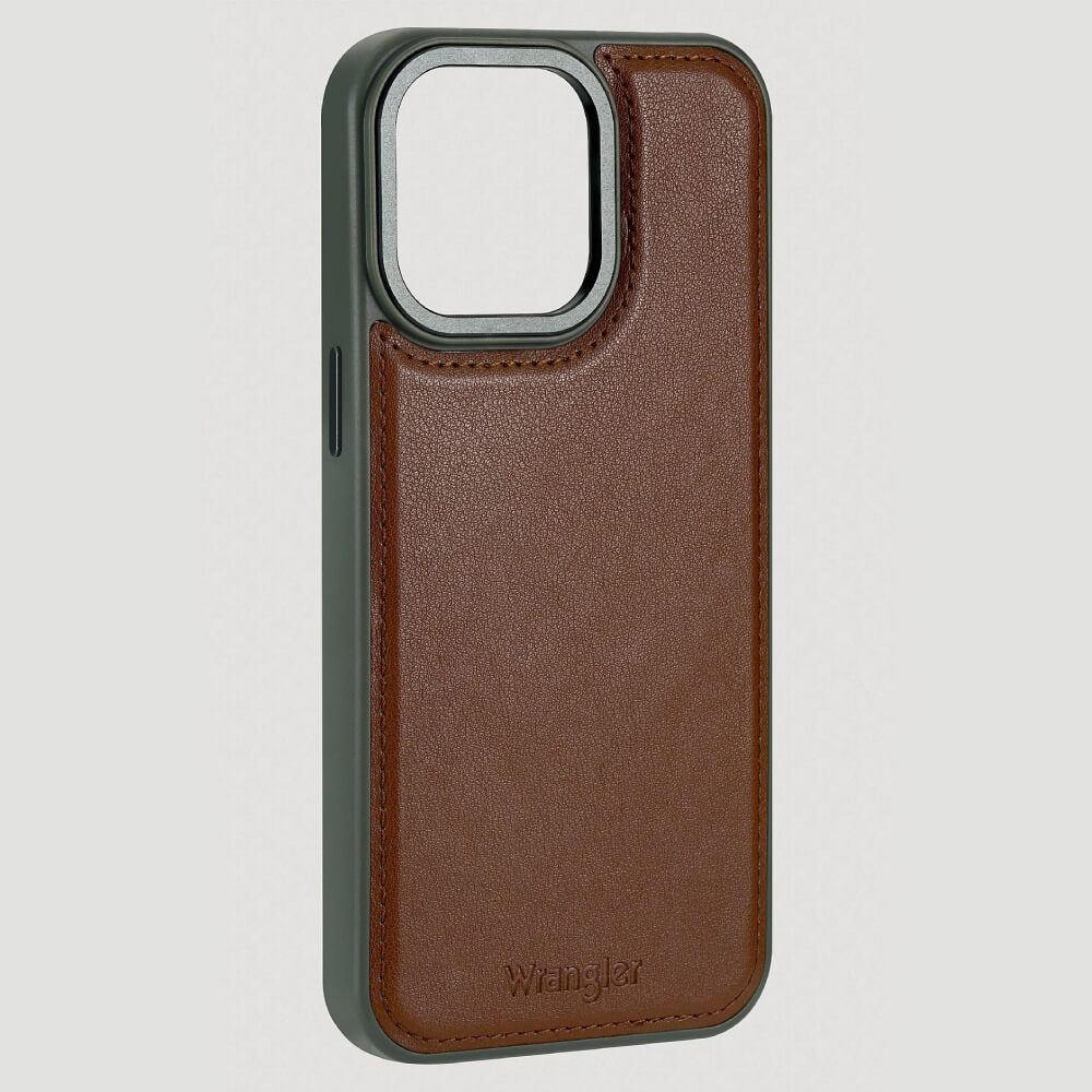 Wrangler Apple iPhone 15 Pro Max Leather Case Brown - LW/3000LG15PM