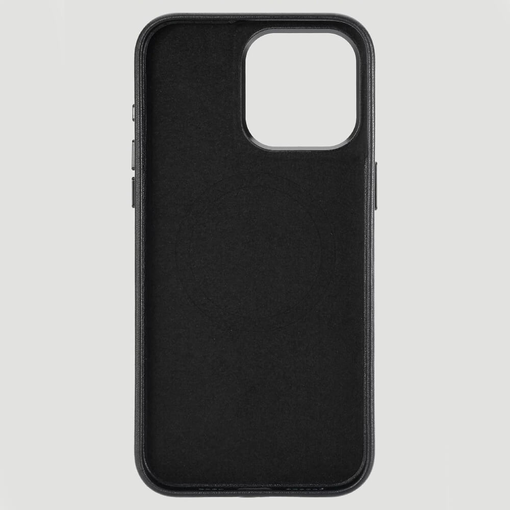 Wrangler Apple iPhone 15 Pro Max Leather Embroidery Case Black - LW/3001BK15PM