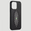 Wrangler Apple iPhone 15 Pro Max Leather Embroidery Case Black - LW/3001BK15PM