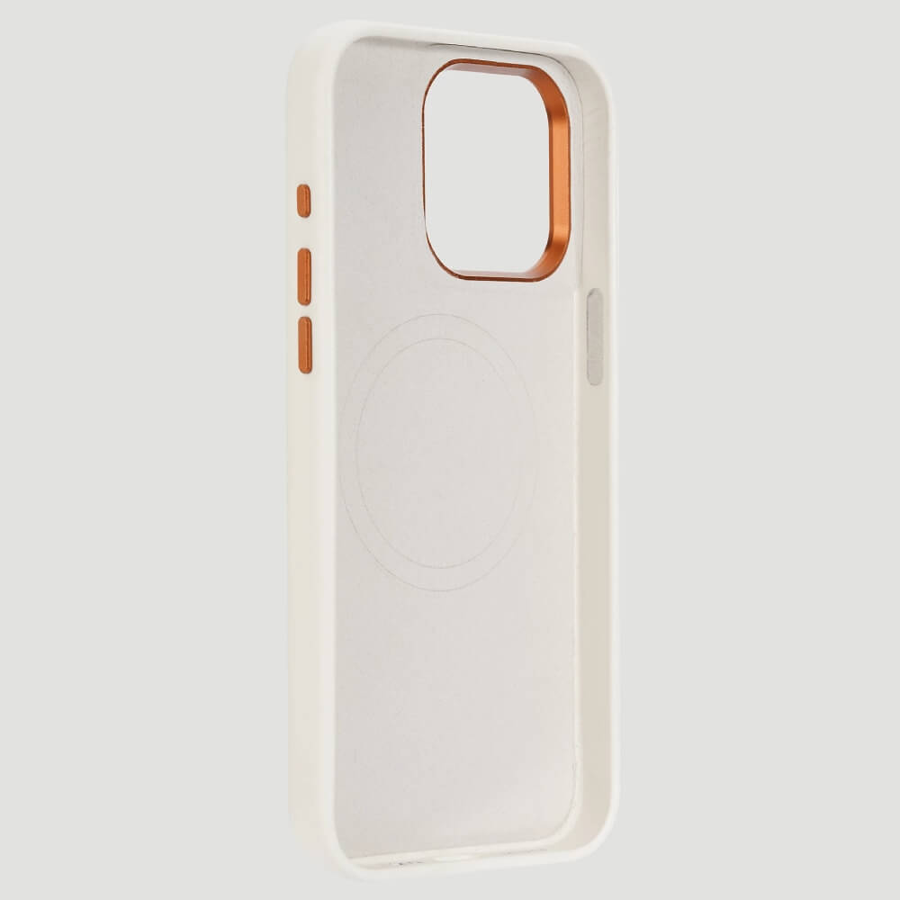 Wrangler Apple iPhone 15 Pro Max Leather Embroidery Case White - LW/3001WT15PM