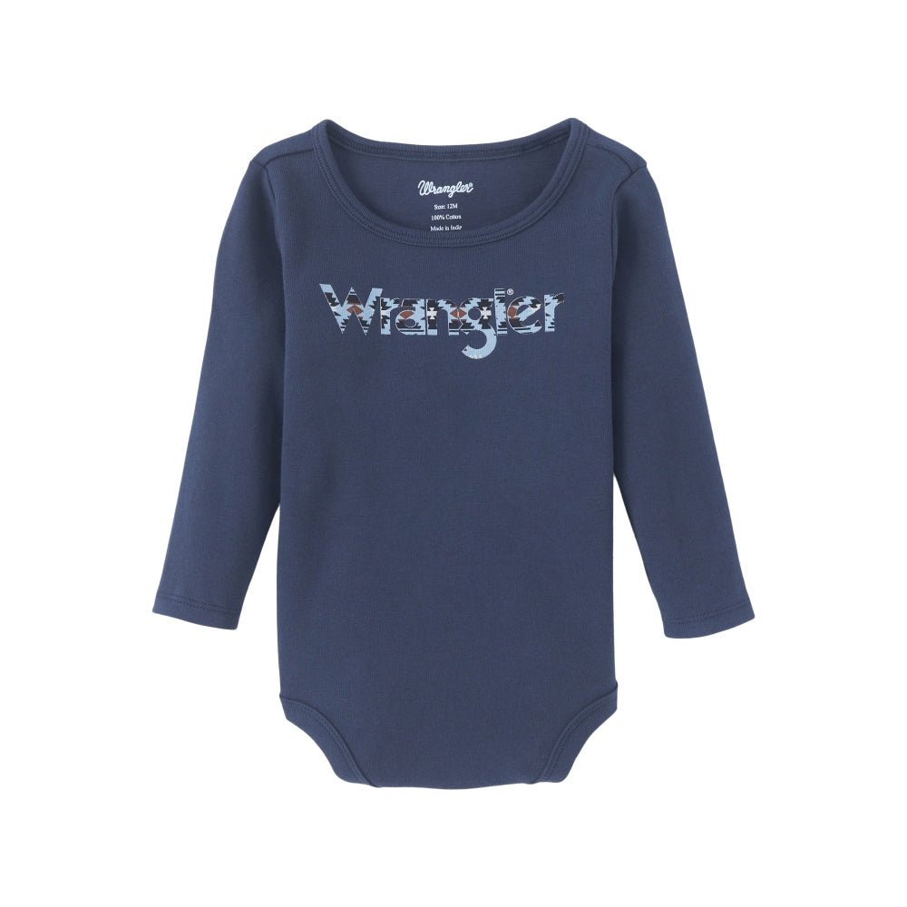 Wrangler Baby Boy Blue Onesie