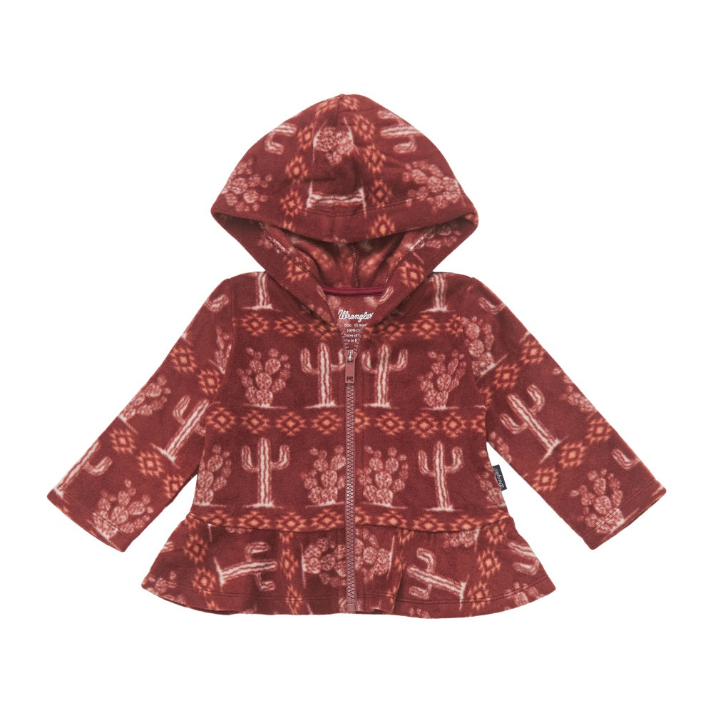 Wrangler Baby Girl Burgundy Hoodie