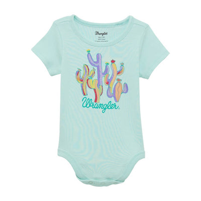 Wrangler Baby Girls Bodysuit Teal - 112364327