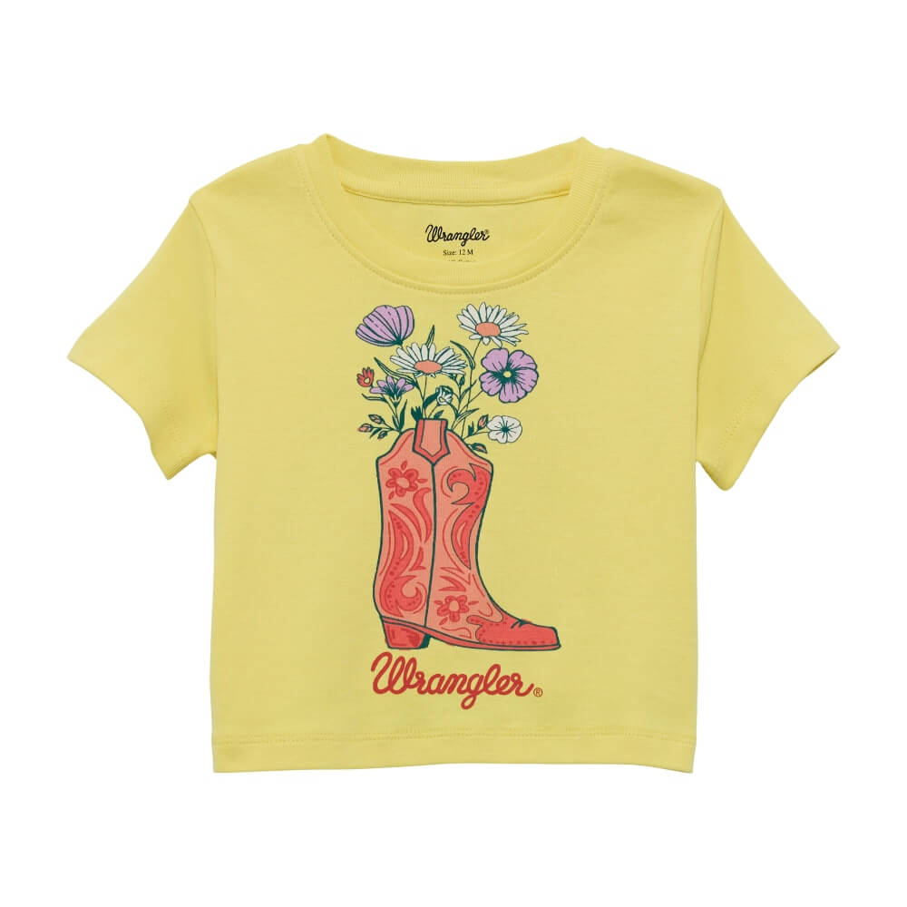 Wrangler Baby Girls T-Shirt Yellow