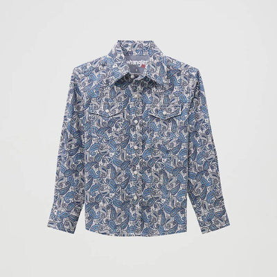 Wrangler Boys 20X® Advanced Comfort Western Shirt - 112369512