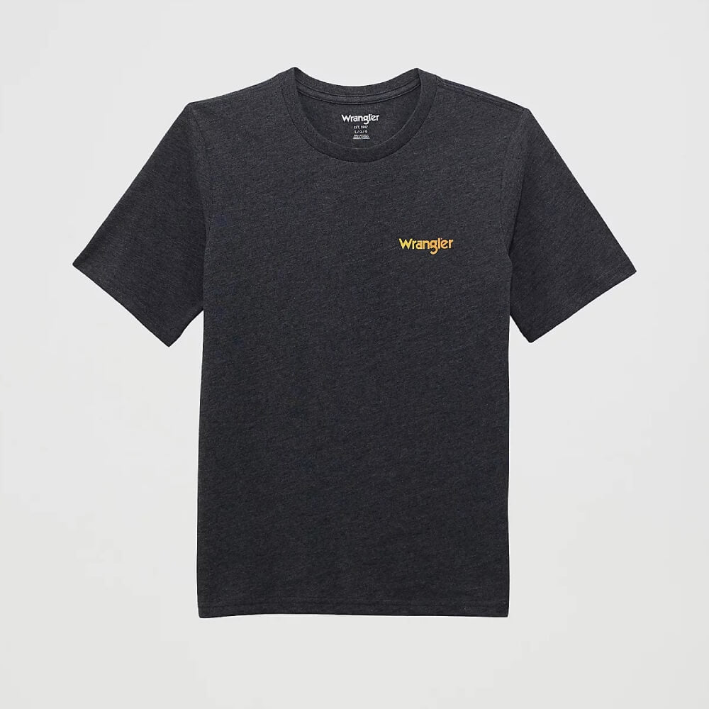 Wrangler Boys Back Rodeo Graphic T-Shirt Washed Black - 112368746