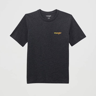 Wrangler Boys Back Rodeo Graphic T-Shirt Washed Black - 112368746