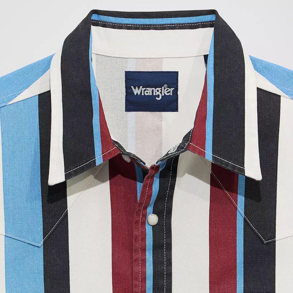 Chemise western Wrangler Brushpopper, rayé, cow-boy, rodéo, homme - Canada Chemise western Wrangler Brushpopper, rayé, cow-boy, rodéo, homme - Canada