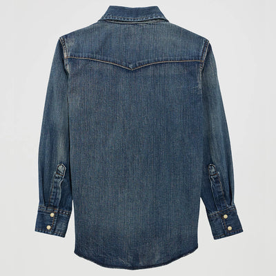 Wrangler Boys Cowboy Cut Long Sleeve Snap Shirt - 10BS1039W