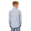 Wrangler Boys Cowboy Cut Western Snap-Front Shirt Blue Chambray - 10BW7013B
