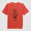 Wrangler Boys Logo Front Graphic T-Shirt Training Red - 112372975