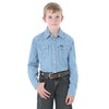 Wrangler Boys Long Sleeve Denim Snap Shirt - BW1251B